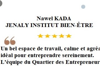 L'avis client sur Google : Nawel KADA de la société JENALY INSTITUT BIEN ETRE